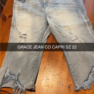 Grace Light Blue Ankle Jeans